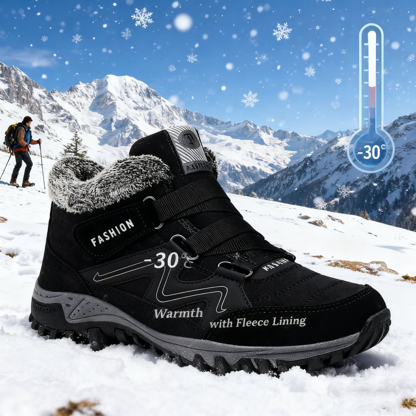 Brave Shoes™-Snowy Villia Leather Ankle Boots for Men