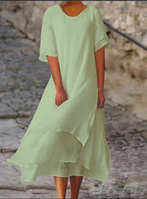 Isilde – Elegant long cotton dress