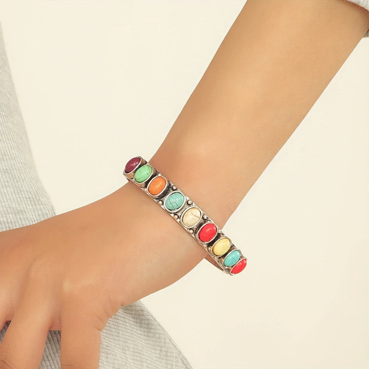 Boho Style Turquoise Cuff Bracelet