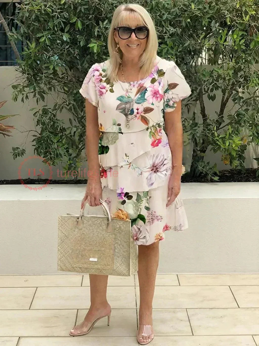 Priscilla I Bloom Ruffle Dress