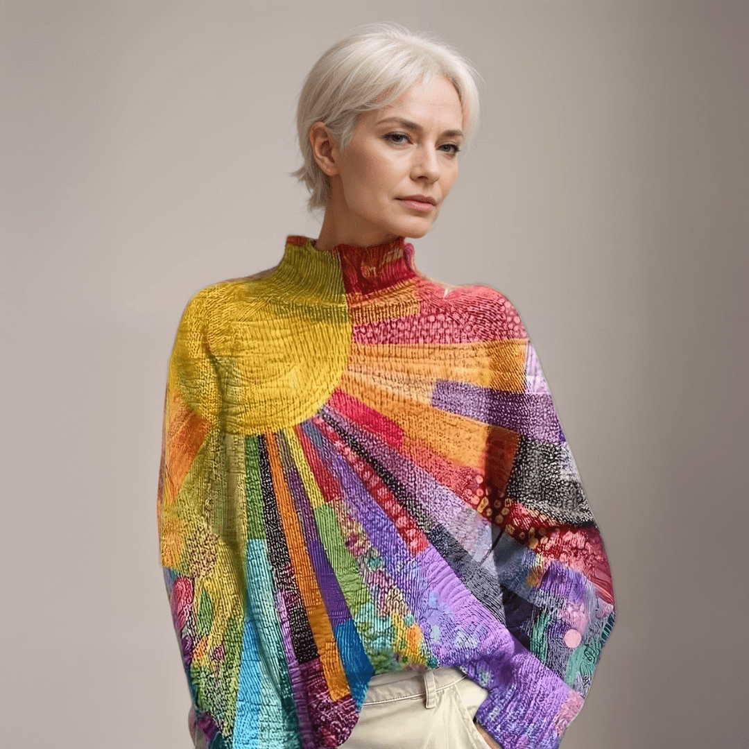 Ada Colorful Turtleneck Sweater