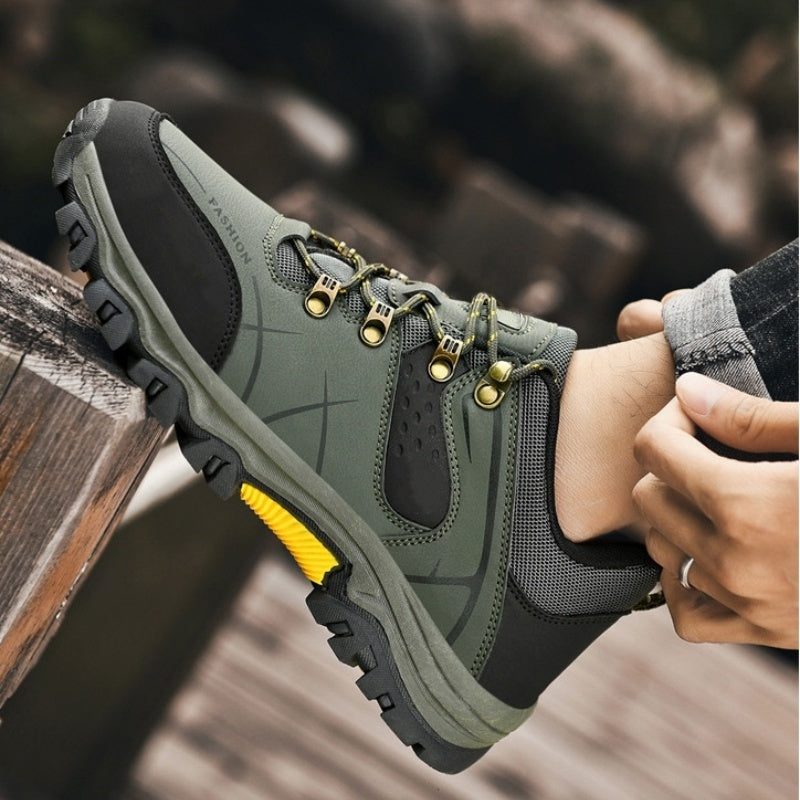 (💥NOW ON: 53% OFF Independence Day Sale!🔥) Latest Men's Genuine Leather Non-Slip Waterproof Outdoor Hiking Shoes