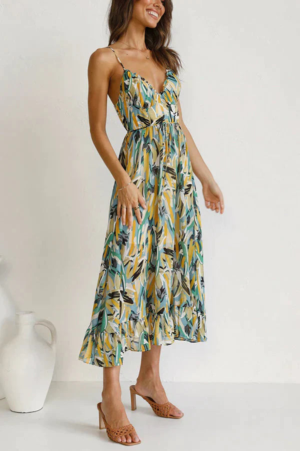 CICIE™ - MULTICOLOR MIDI CHIC DRESS