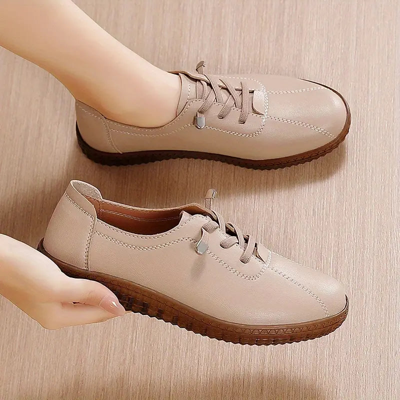 Comfortable Women's Solid Color Sneakers