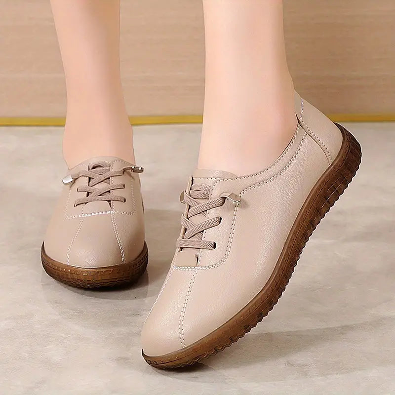 Comfortable Women's Solid Color Sneakers