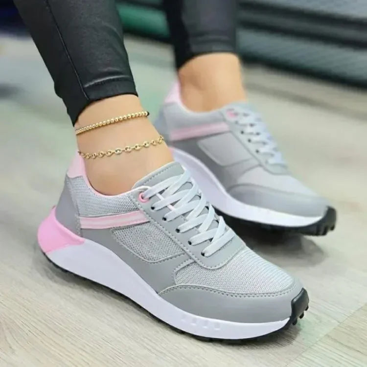 CASUAL LACE-UP VULCANIZED ORTHOPEDIC SNEAKERS