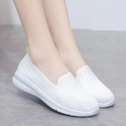 🔥Last Day 49% OFF-Women's Knitted Embroidery Casual Walking Sneakers