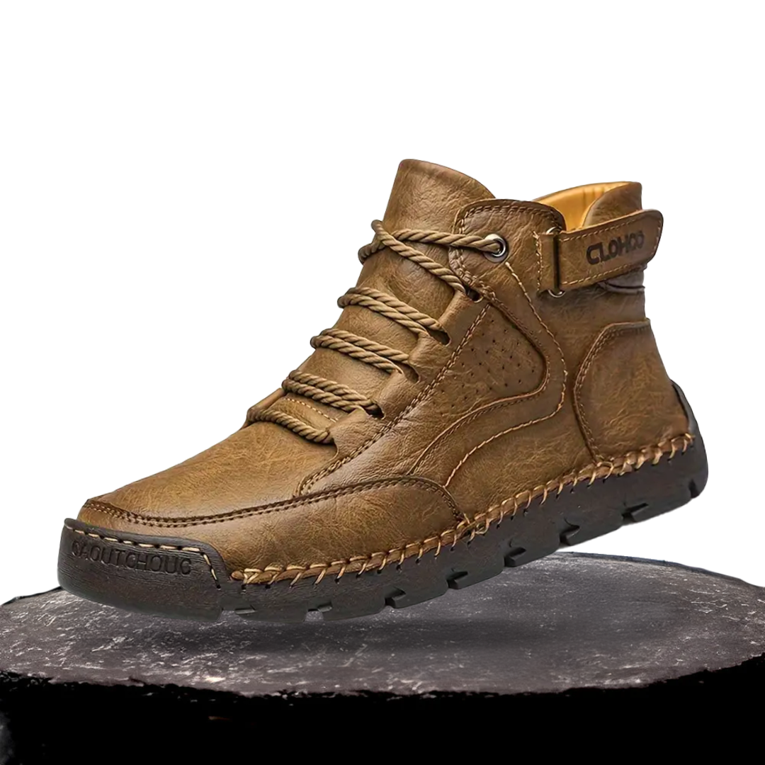 Charles | Orthopedic PU Leather Hiking Shoes