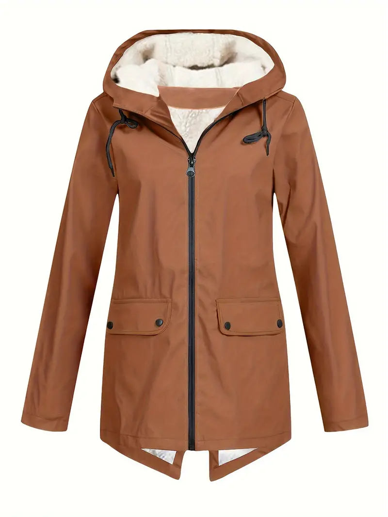 Women Outdoor Windbreaker Warm Jacket