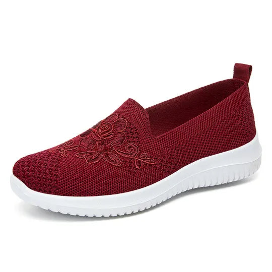 🔥Last Day 49% OFF-Women's Knitted Embroidery Casual Walking Sneakers