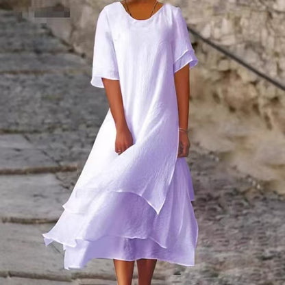 Isilde – Elegant long cotton dress