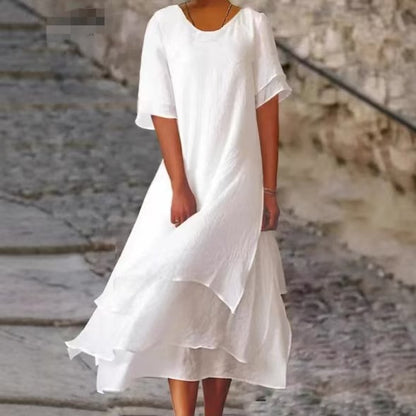 Isilde – Elegant long cotton dress