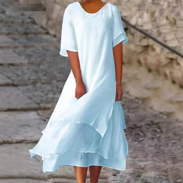 Isilde – Elegant long cotton dress