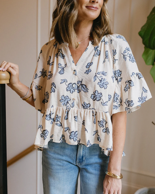 Blue Bonnet Top