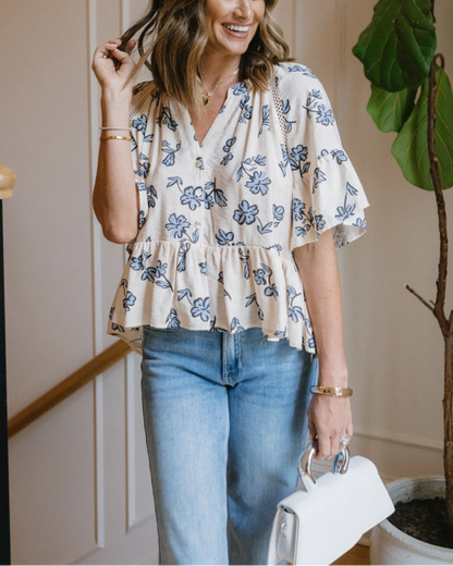 Blue Bonnet Top