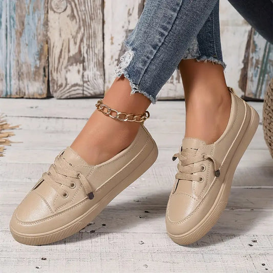 WOMEN'S CASUAL LOW-TOP FLAT SKATE SHOES