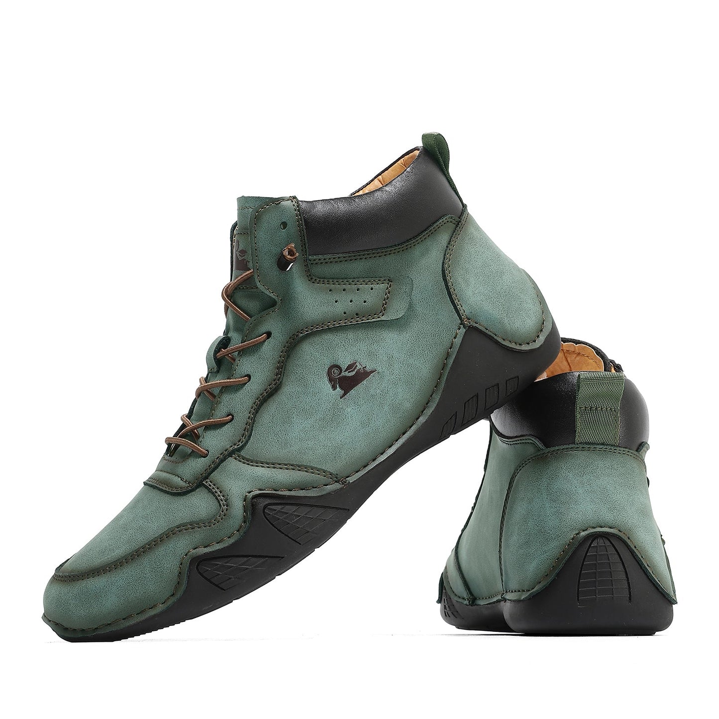 (⏰Last Day 70% OFF🔥) Men’s Mid-Top Leather Boots – Slip-On, Lightweight & Shock-Absorbing for Warehouse Work, Driving & Everyday Comfort, Durable for 3 years