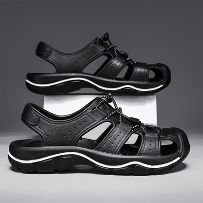 (⏰Limited Time Sale 70% OFF 🔥) Men’s Closed-Toe Outdoor Sandals – Breathable, Non-Slip, Work-Ready Shoes with Arch Support for Hiking, Water, and Daily Wear