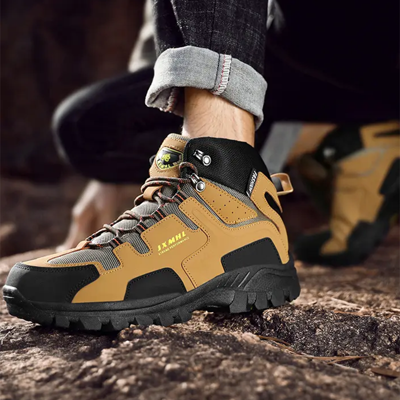 (⏰ Limited Time Sale 70% OFF 🔥) Men's Waterproof Hiking Boots - Breathable Quick-Dry Upper,Mountain Trekking & Outdoor Adventures | All-Terrain Grip & Abrasion-Proof