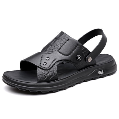 (⏰Limited Time Sale 70% OFF 🔥)Premium Leather Men’s Vintage Sandals – Open-Toe Design, Breathable & Lightweight, Durable Anti-Slip Sole, All-Day Comfort for Walking, Vacation, and Daily Wear