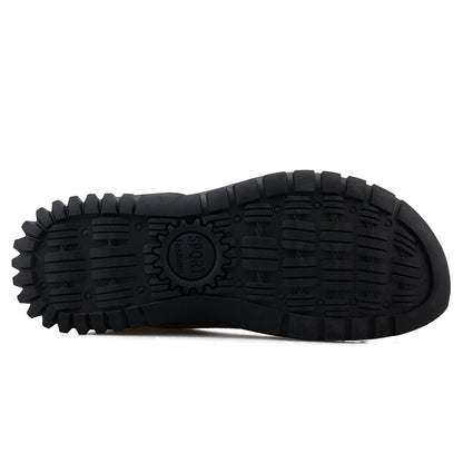 (⏰Limited Time Sale 70% OFF 🔥)Men’s Genuine Leather Hiking Boots Outdoor Casual Shoes Durable Hand-Stitched Wide Toe Work Ankle Support Walking Sneakers