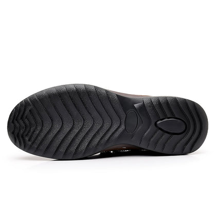 (⏰ Limited Time Sale 70% OFF 🔥) Men’s Premium Leather Lace-Up Shoes – Business to Travel Comfort | Shock-Absorbing, Wide Fit, All-Day Support