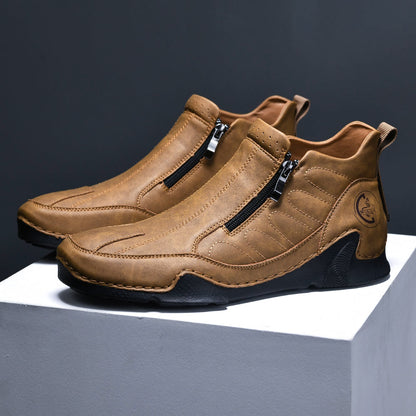 🔥Last Day Promotion 70% OFF 🎁 -Men's Waterproof Orthopedic Walking Shoes, Improve Posture, Pain Free, Easy On Off, For Riding Driving and Daily Commutes