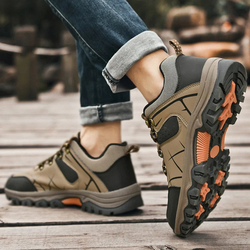 (💥NOW ON: 53% OFF Independence Day Sale!🔥) Latest Men's Genuine Leather Non-Slip Waterproof Outdoor Hiking Shoes