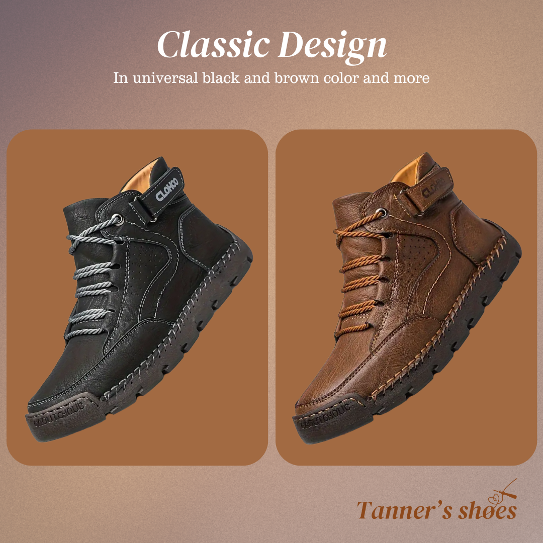 Charles | Orthopedic PU Leather Hiking Shoes