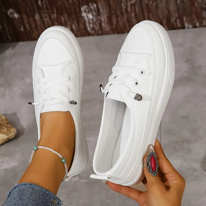 WOMEN'S CASUAL LOW-TOP FLAT SKATE SHOES