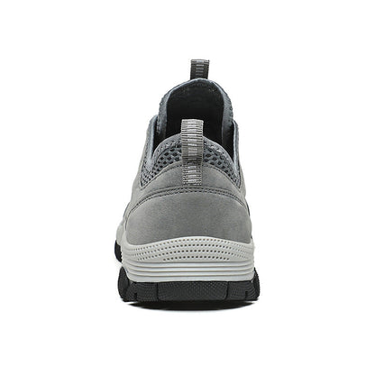 Men's Genuine Leather Breathable Lightweight Arch Support Hiking Orthopedic Shoes