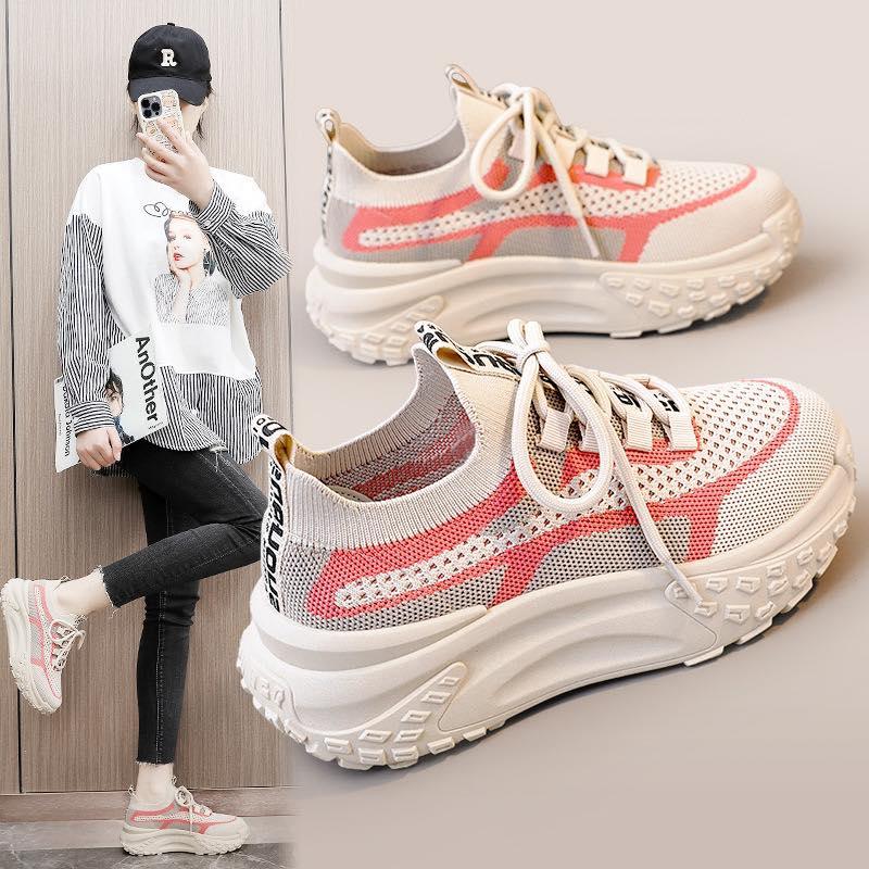 BREATHABLE TRENDY KNIT MESH ORTHO SNEAKERS