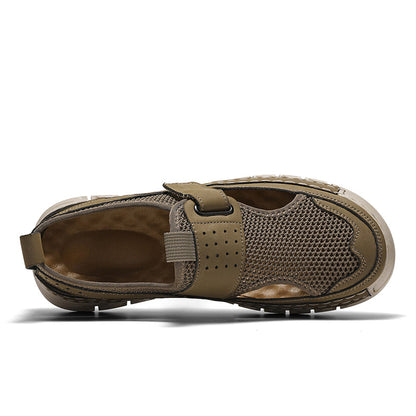 (⏳53% OFF)Men's Mesh Fisherman Sandals – Hook & Loop, Non-Slip for Wading & Fishing