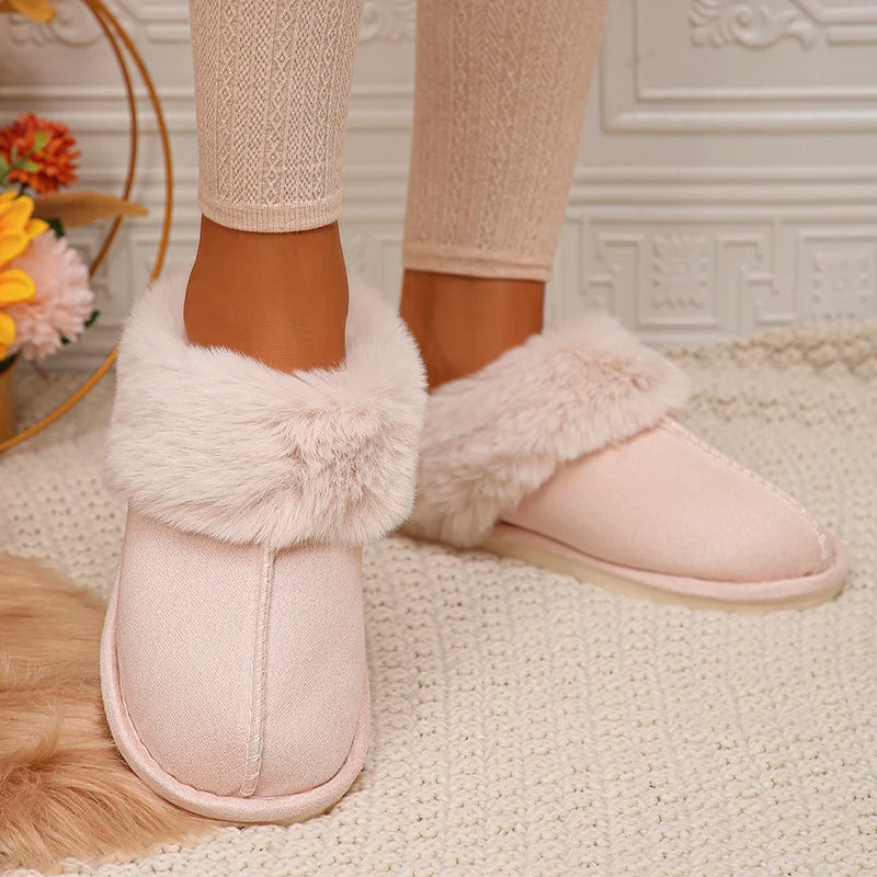 Brave Shoes™- Cotton Slippers w Fur Thicken Plush Winter