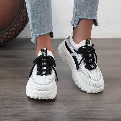 BREATHABLE TRENDY KNIT MESH ORTHO SNEAKERS