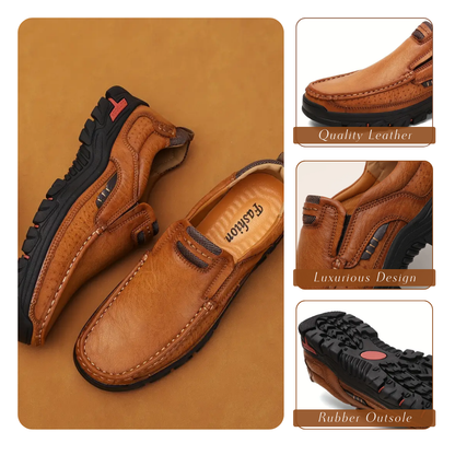 Carl | Fashionable Loafers with Stitching for Men