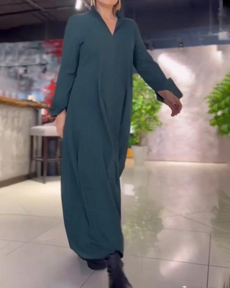 Alina | Long Flowy  Dress with Side Slits