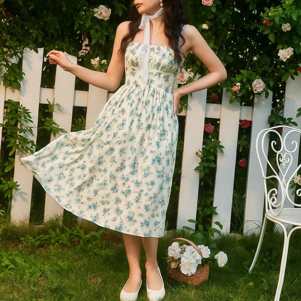 Summer Breeze Floral A Line Dress