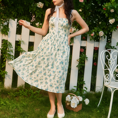Summer Breeze Floral A Line Dress