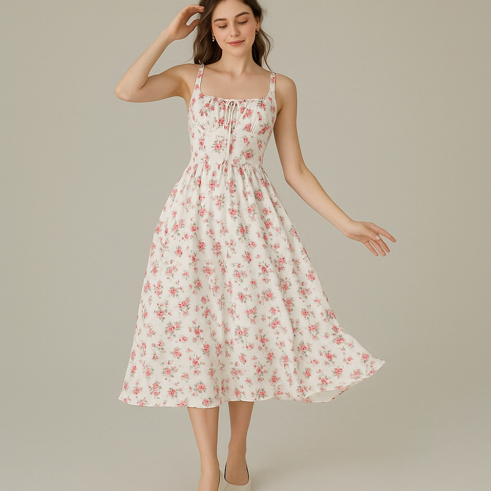 Summer Breeze Floral A Line Dress
