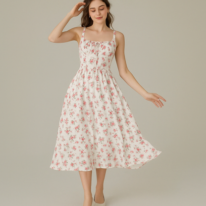 Summer Breeze Floral A Line Dress