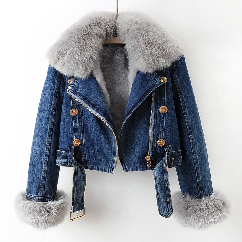 Olivia Luxurious Denim Coat