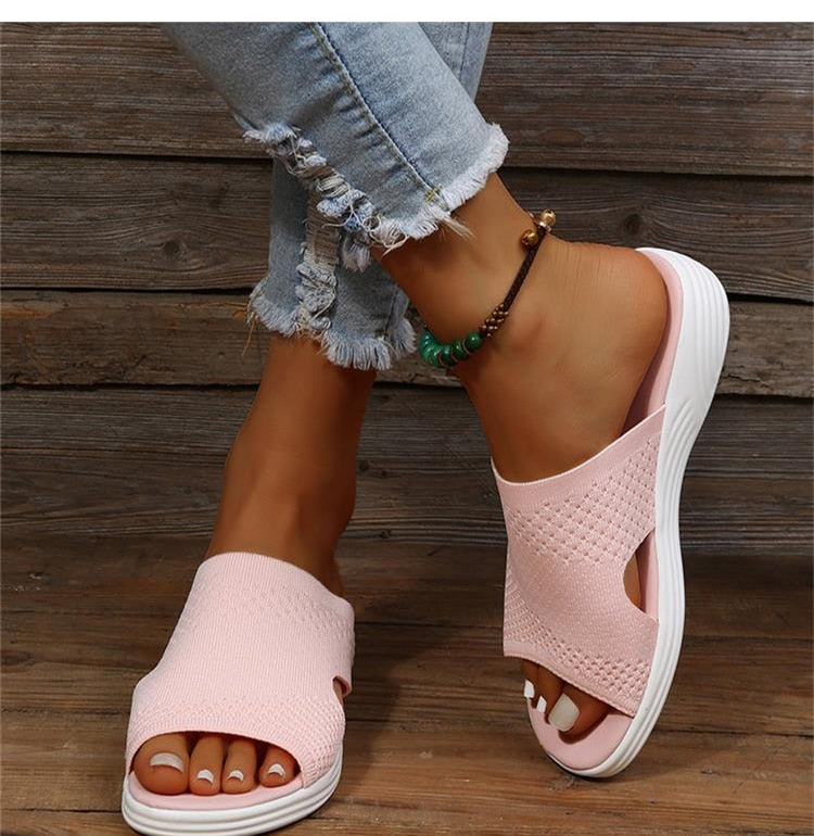 SLIP RESISTANT ORTHOPEDIC WEDGE SANDALS