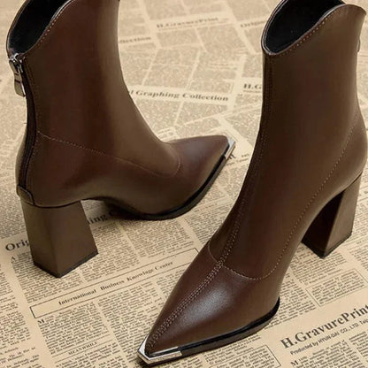 Sienna Chrome Tip Chelsea Boots