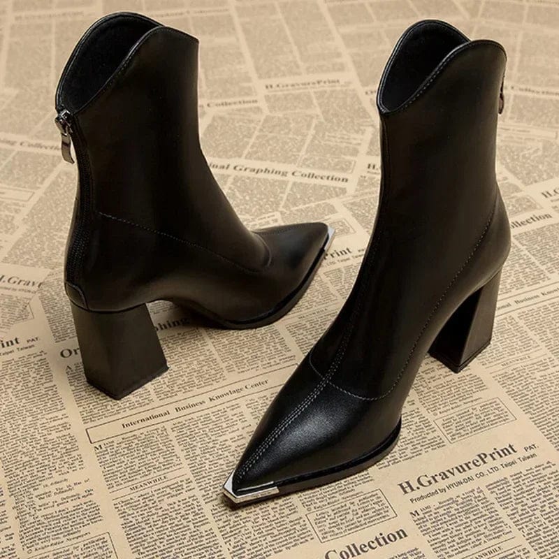 Sienna Chrome Tip Chelsea Boots