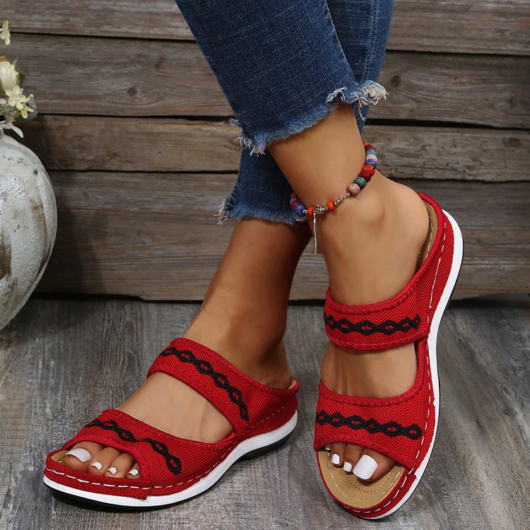 LEATHER ORTHOPEDIC ARCH SUPPORT SANDALS