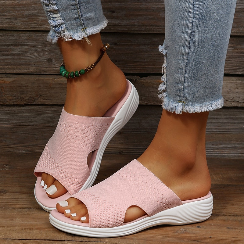 SLIP RESISTANT ORTHOPEDIC WEDGE SANDALS