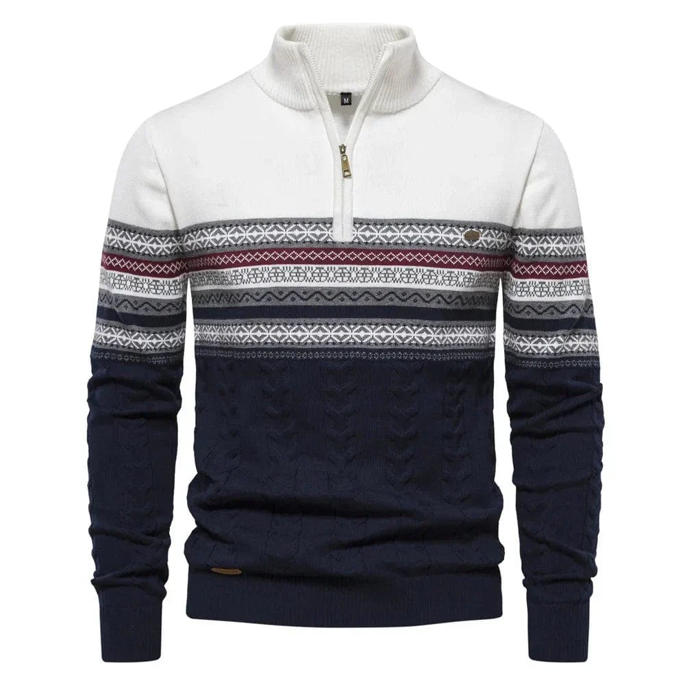 Lennox Fair Isle Zip Sweater