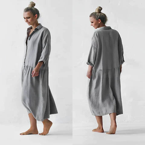 FLEUR™ - GRAY STYLISH DRESS