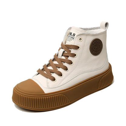 WOMEN'S HIGH TOP BREATHABLE LEATHER SHOES